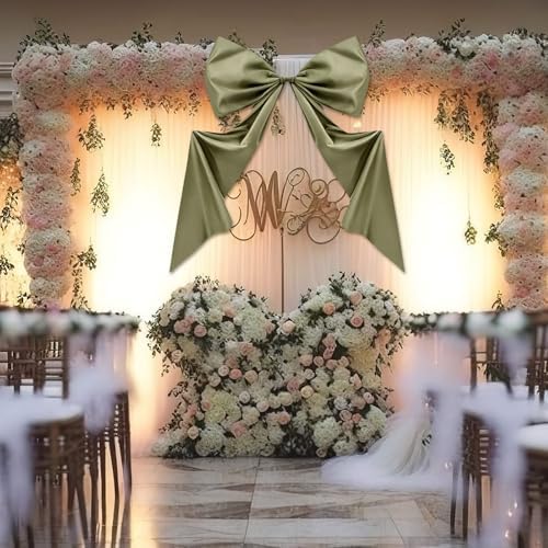 Wavwavw Giant Bow Big Wall Decor, Sage Green, Polyester, Weeding - Image 4