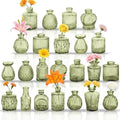 Glass Bud Vases in Bulk Small Mini Green Vase for Flowers 23pc by PXDSDXJJWEDDING%EF%BC%86HOMEDECOR