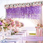 Waipfaru 36 Pack Wisteria Hanging Flowers, 3.6 Feet/Pcs Purple Wisteria Artificial Flowers, Fake Flowers Garland, Hanging Vines for Bedroom Wedding Home Party Wall Decoration - Image 6