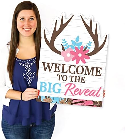 Big Dot of Happiness Buck or Doe - Party Decorations - Hunting Gender Reveal Party Welcome Yard Sign - Image 7