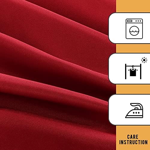 Obstal 2 Pack 6FT Red Table Cloths for Standard Folding Tables - Image 5