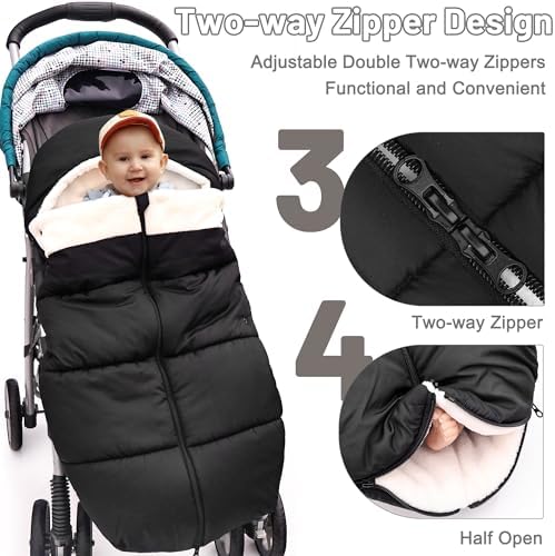 Winter Bunting Bags Universal, Baby Stoller Sleep Bag, Toddler Footmuff - Image 4