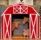 Bucherry 7 Pcs Farm Birthday Party Decor Farm Animal Backdrop - Image 5