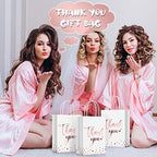Tinlade 100 Pcs Thank You Gift Bags Bulk Paper Gold Thank You Wedding Bags with Handle for Business, Shopping, Wedding, Baby Shower, Party Favors (Rose Gold) - Image 5