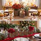 9 Pcs Wooden Vase for Centerpieces Wedding Flower, 4.7 Inch - Image 4