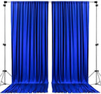 AK TRADING CO. 10 feet x 10 feet Polyester Backdrop Drapes Curtains Panels with Rod Pockets - Wedding Ceremony Party Home Window Decorations - Royal Blue (DRAPE-5x10-ROYAL) by Fabrics%7CEventDecor%7CCrafts%7CUpholsteryFoam