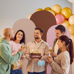 Mindsoft Pastel Colors Arch Backdrop Cover Set of 3 with 96 Pcs Balloon, 4ft 5ft 6ft Spandex Fitted Stretchy Backdrop Stand Covers for Baby Shower Wedding Birthday Photo Banquet Party Decoration - Image 5