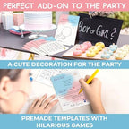 Woodamore Baby Gender Reveal Games For Guests - Fun Baby Bingo For Boy Or Girl Shower Games, Gender Reveal Decorations, Mommy Or Daddy, Old Wives Tales Gender Reveal Party Game (Pack of 2) - Image 6