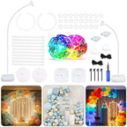 AerWo Lighted Balloon Arch Kit, Half Curved Balloon Arch Stand with Base by AerWo