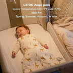Momcozy Sleep Sack for Baby 6–12 Months, 1.5 TOG Baby Wearable Blanket - Image 4