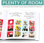 PBF (1 Pack) Photo Booth Album, Guest Book with 2x6 Clear Picture Inserts, White Cover with Plastic Sleeves & White Pages, Scrapbook Album for Photo Strips, Memory Book, Wedding, and Baby Showers - Image 6