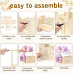 Purple, Wooden Baby Shower Crate Closet,Hollow - Image 4