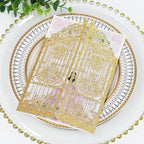 50Pcs Glitter Gold Invitation Cards For Wedding Baby Shower Birthday Party - Image 3