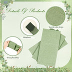 Seajan 120 Pcs Sage Green Napkins 2 Ply 16"x16" Sage Green Linen Feel Napkins Disposable Soft Linen Dinner Wedding Guest Hand Towels for Wedding Bridal Baby Shower Decorations Supplies (Pack of 3) - Image 5
