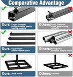 Wokceer 10x10FT Backdrop Stand Heavy Duty Pipe and Drape Kit Black - Image 5