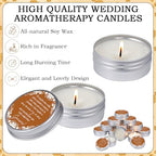 Lounsweer 50 Pcs Orange Cielito Lindo Party Favors Mexican Jar Candles - Image 6