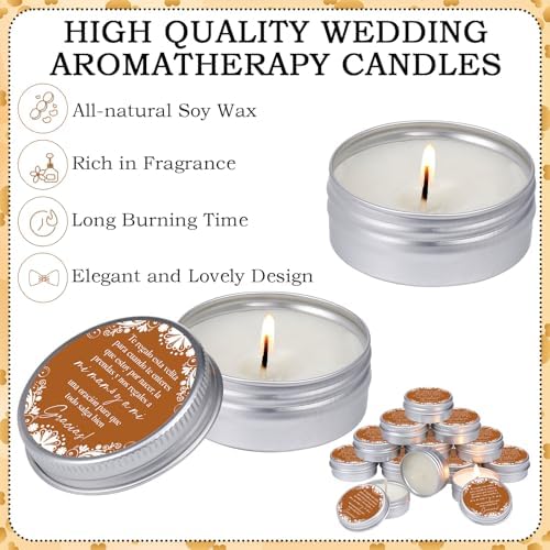 Lounsweer 50 Pcs Orange Cielito Lindo Party Favors Mexican Jar Candles - Image 6