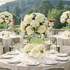 Auihiay 404Pcs Hydrangea Artificial Flowers, Silk Artificial Flowers - Image 5
