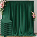 30 ft x 10 ft Wrinkle Free Hunter Green Backdrop Curtain for Parties, Polyester Dark Green Photo Backdrop Drapes 6 Panels 5x10ft for Baby Shower Wedding Birthday Party Photography Curtains by Outpain