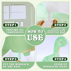 4 Pcs Large Dinosaur Cutouts Cardboard Baby Shower Decor - Image 5