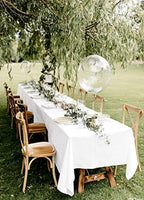 Showgeous 60x102 Inch White Rectangle Tablecloth 10 Pack Fit 6FT Table - Image 3