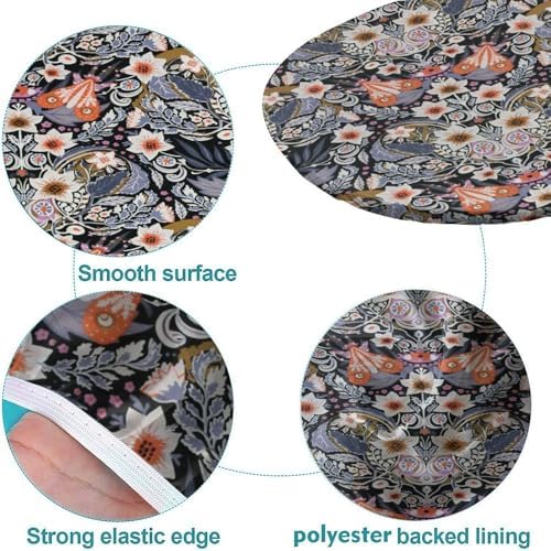 Eerie Fabric Collection - Forbidden Garden Print Tablecloths Oval Leakproof & Sturdy Washable for Dining Camping Indoor and Outdoor Fits for 48" x 68" Oval Table - Image 5