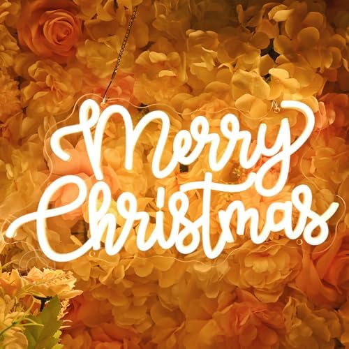 SYLHOME Merry Christmas LED Neon Light Sign Shop Party Window Wall Decor - Image 6
