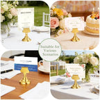 Urban Deco 36 Pieces Table Card Holder Place Card Holders 1.7 inches Gold Steel Card Holders for Photos, Food Signs, Memo Notes, Weddings, Restaurants, Birthdays(Gold 36PK) - Image 4