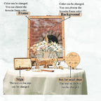 Wedding Guest Book Alternative Drop Box Frame - Rustic Tree Wood Leaves - Image 5