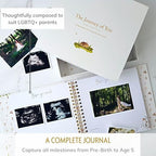Baby Memory Book, First 5 Years, Woodland Baby Book and Keepsake Journal - Image 3