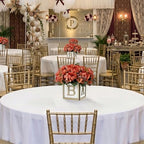 Baby Shower Centerpieces - Set of 4 White & Gold Wooden Baby Blocks - Image 6