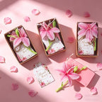 50PCS Handmade Soap Wedding Favor Natural Eucalyptus Handmade Soaps Soap Thank You Gifts Bridal Shower Favors Soaps for Baby Shower Party Spring Garden Decorations (pink boxs) - Image 3
