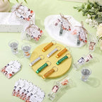 50 Sets Baby Shower Favors Shot Glasses Keychain Gifts, Woodland, Mixed - Image 6