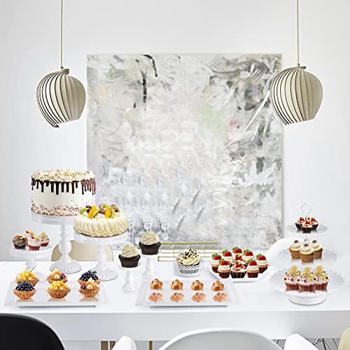 Hedume 10-Set Cake Stands, Metal Cupcake Stand Set with Multiple Combination Styles, Dessert Plate Cake Serving Tray Candy Fruit Display Tower for Wedding, Birthday Party, Anniversary, Baby Shower - Image 5