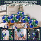 Foilswirl 213 Pcs Tartan Plaids Bear Baby Shower Table Centerpieces Set of 5 Preppy Bear Blue Green Balloon with Stand for Boy Baby Shower Gender Reveal Birthday Wedding Party Decorations - Image 5