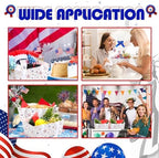 Funnymoom 24 Pcs 4th of July Red White Blue Star Paper Basket Empty - Image 6