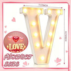 Pooqla Marquee Letters Love Gifts for Women, Battery Operated Love Sign - Image 4