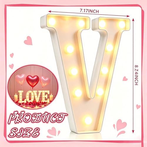 Pooqla Marquee Letters Love Gifts for Women, Battery Operated Love Sign - Image 4