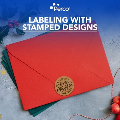 Perco Kraft Brown Perforated Round Circle Dot Sticker 3-Inch Labels — 3 Rolls, 1,500 Stickers - Natural Rustic Labels for Handmade Products, Thank You Stickers & Packaging - Made in USA - Image 5