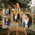 Personalized Clear Graduation Yard Sign with Photos – Elegant Acrylic Senior Graduation Welcome Sign for Class of 2026 Party Decorations, Outdoor Lawn Decor, Luxury Gold Multi Photo Design by Mapileng%E2%84%A2