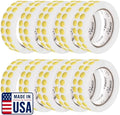 Perco Metallic Gold Perforated Round Circle Dot Sticker 1/2-Inch Labels—10 Rolls, 30,000 Stickers—Weddings, Invitations, Events for VIP Marking, Rewards & Premium Accents, Strong Adhesive—Made in USA by Perco