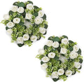 NUPTIO Candle Rings Wreaths, Wedding Centerpieces for Tables, 14 inch Diam by Nuptio