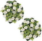 NUPTIO Candle Rings Wreaths, Wedding Centerpieces for Tables, 14 inch Diam by Nuptio