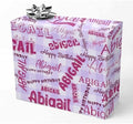 AOFUN Personalized Name Text Personalized Name Heart Cute Birthday Wrapping Paper Valentine Gift Wrapping Paper Christmas Wrapping Paper Thick 3 Rolls 58" x 23" by Unknown