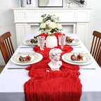 16 Pack 23 x 120 Inch Red Table Runner 10Ft Cheesecloth - Image 3