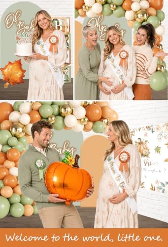 306 Pcs Pumpkin Gender Reveal Decorations, Fall Gender Reveal Pumpkin Theme - Image 7