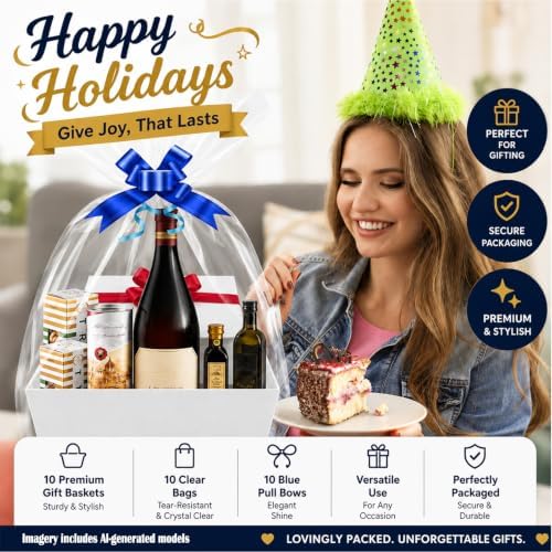 AOUKAR White Empty Gift Baskets, 10 Pack small Baskets for Gifts to Fill - Image 6