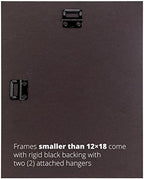 Craig Frames 14x14 Black Picture Frame Matted to 5x7, Rustic Wall Decor - Image 6