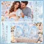 145 Pcs Baby It’s Cold Outside Baby Shower Favors for Guests, Winter Wonderland Retractable Ballpoint Pens, Keychains, Thank You Cards, Gift Bags, Gender Reveal Party Souvenirs Bulk Party Prizes - Image 6