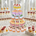 5 Tier Round Cupcake Stand for 50 Cupcakes Acrylic Cupcake Tower - Image 2